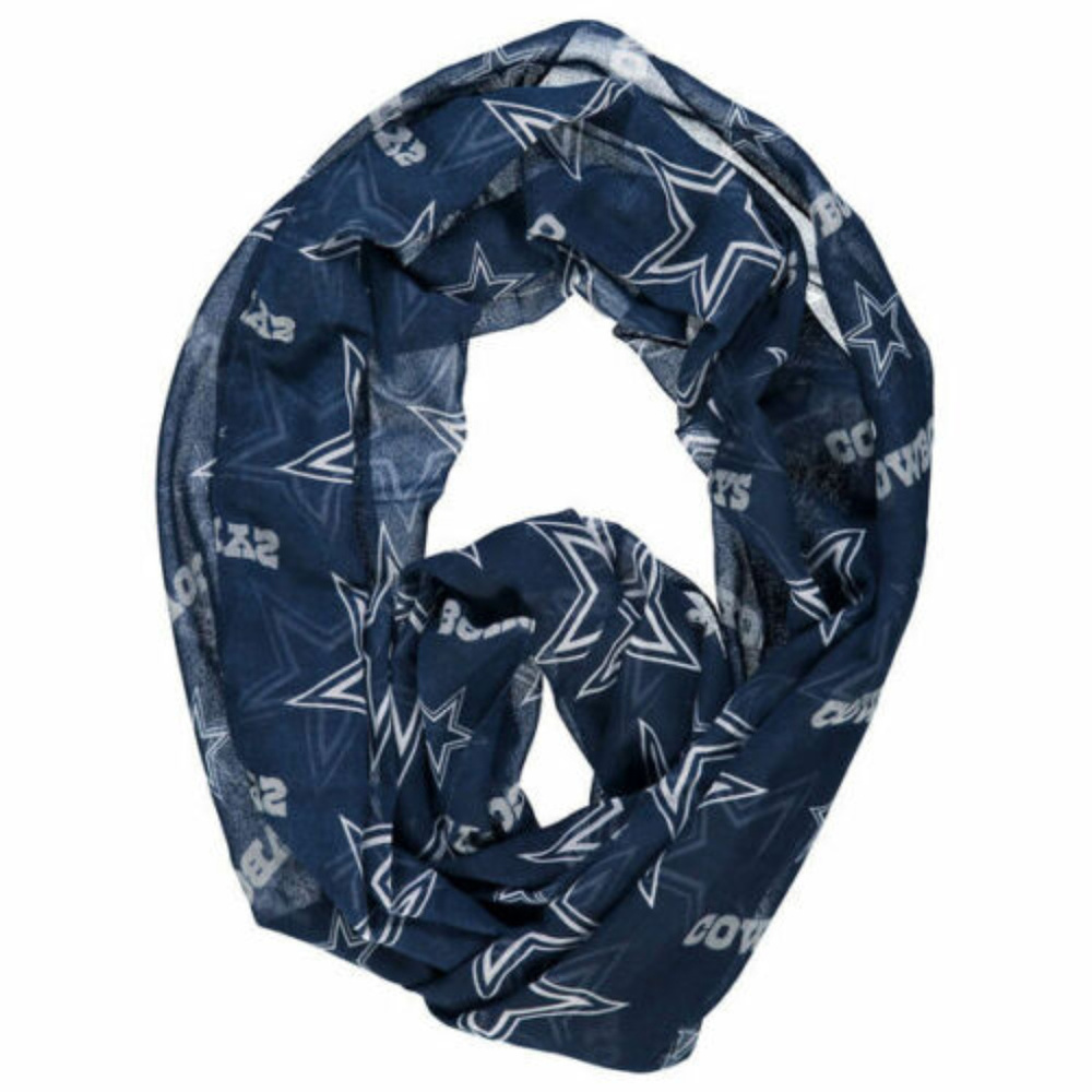 Dallas Cowboys NFL Sheer Infinity Logo Team Scarf